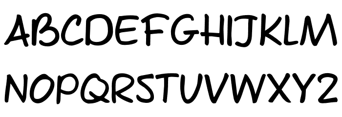 Snappy Fingers DEMO Regular Font UPPERCASE