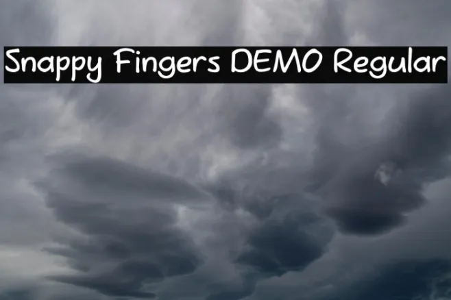Snappy Fingers DEMO Regular Example 2