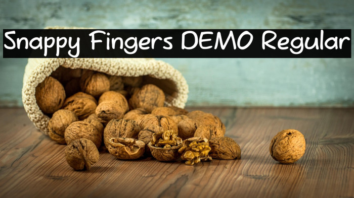 Snappy Fingers DEMO Regular Example 3