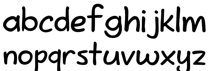 Snappy Fingers DEMO Regular Font LOWERCASE