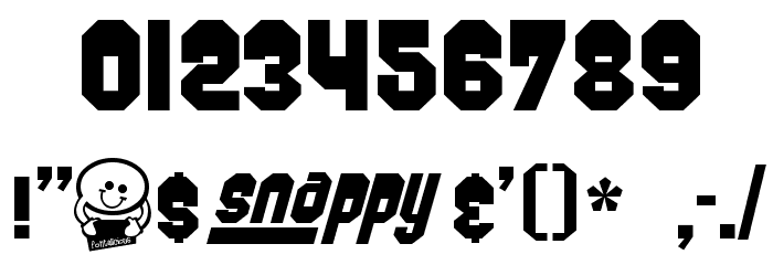 Snappy Font OTHER CHARS