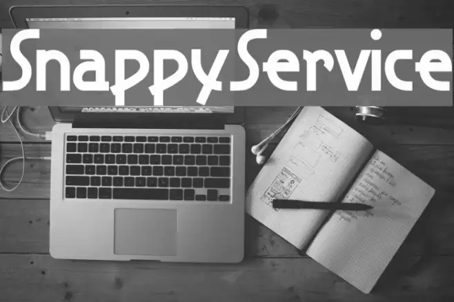 SnappyService Schriftart examples