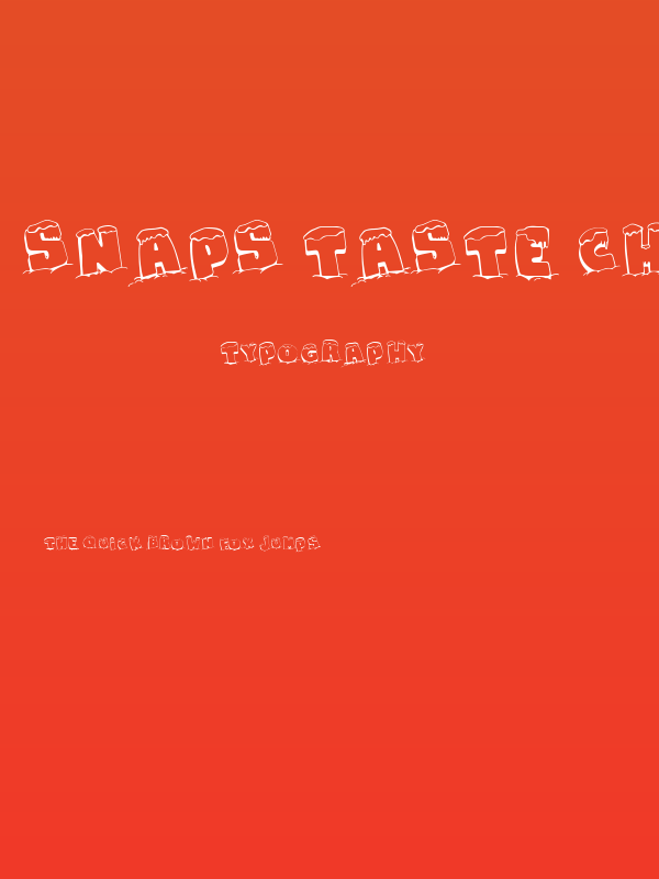 Snaps Taste Christmas Poster