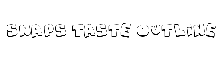 Snaps Taste Outline  免费字体下载