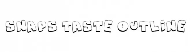 Snaps Taste Outline  font caratteri gratis