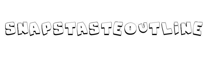 Snaps Taste Outline Font
