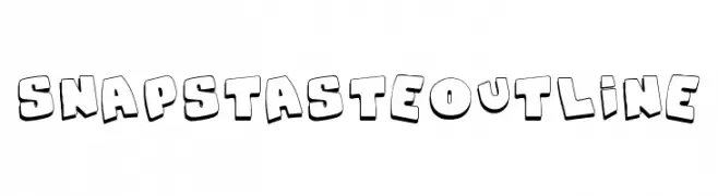 Snaps Taste Outline  免费字体下载