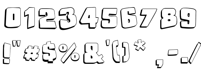Snaps Taste Outline Font OTHER CHARS