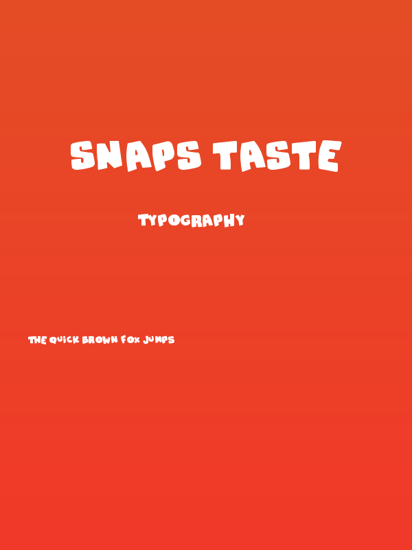 Snaps Taste Poster