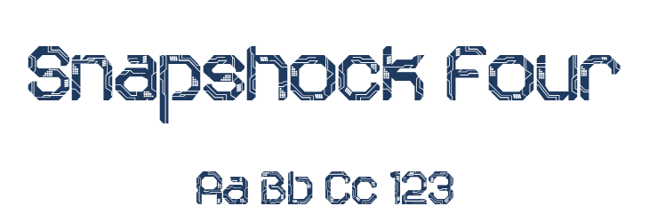 Snapshock Four Font Preview