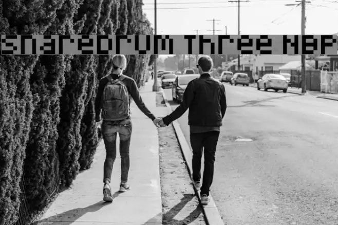 SnareDrum Three NBP Font examples