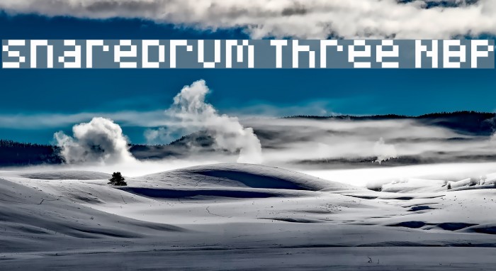 SnareDrum Three NBP Font examples