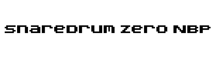 SnareDrum Zero NBP Font