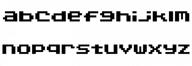 SnareDrum Zero NBP Font LOWERCASE