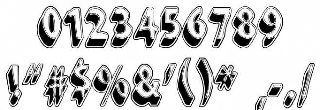 Snarky's Machine Font OTHER CHARS