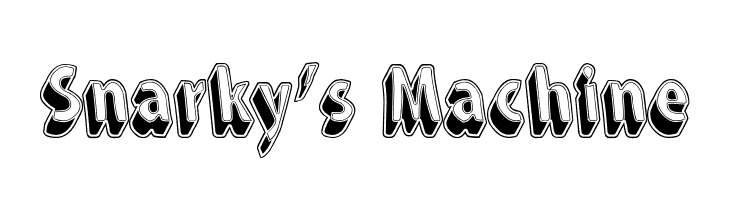 Snarky's Machine  フリーフォントのダウンロード