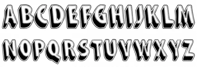 Snarky's Machine Schriftart Groß