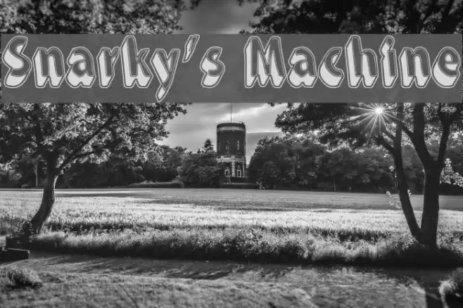 Snarky's Machine Font examples