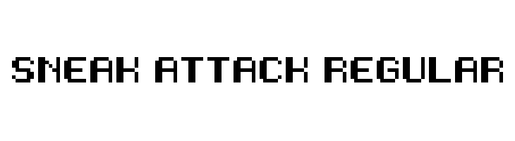 Sneak Attack Regular  フリーフォントのダウンロード