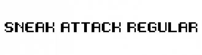 Sneak Attack Regular  नि: शुल्क फ़ॉन्ट्स डाउनलोड