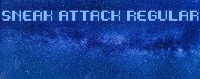 Sneak Attack Regular Font examples