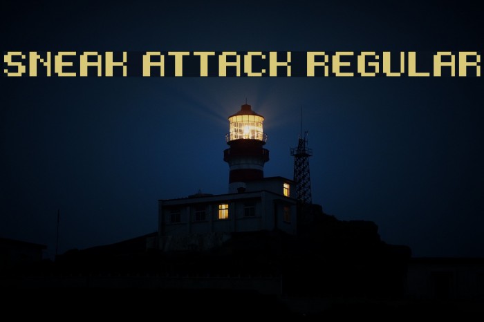 Sneak Attack Regular Font examples