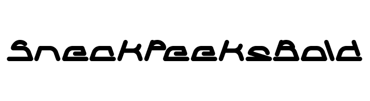 Sneak Peeks Bold  Frei Schriftart Herunterladen
