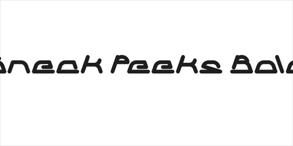 Sneak Peeks Bold Logo