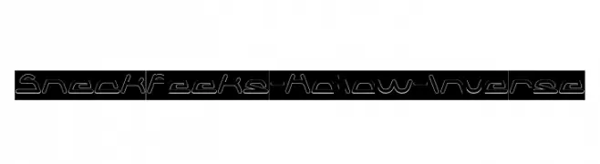 Sneak Peeks-Hollow-Inverse  Free Fonts Download
