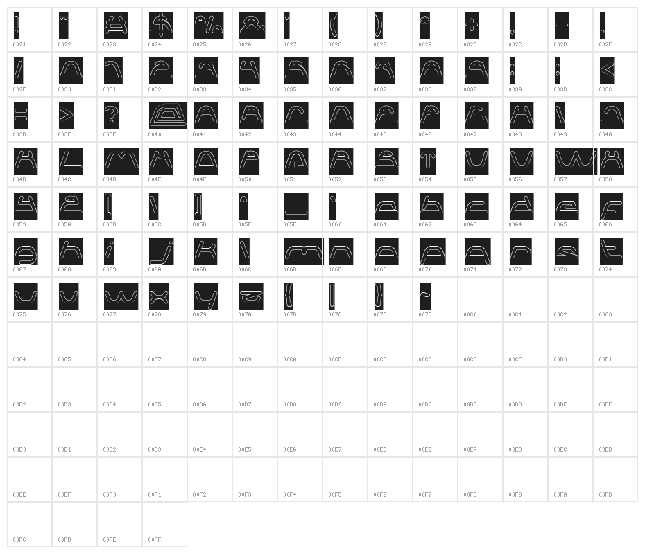 Sneak Peeks-Hollow-Inverse Character Map