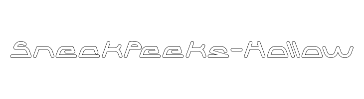 Sneak Peeks-Hollow  les polices de caractères gratuit tlcharger