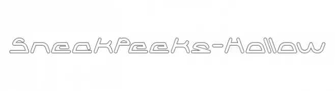 Sneak Peeks-Hollow  Free Fonts Download