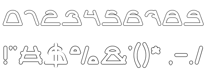 Sneak Peeks-Hollow Font OTHER CHARS