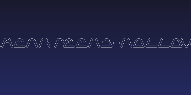 Sneak Peeks-Hollow Social Header