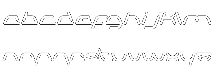 Sneak Peeks-Hollow Font LOWERCASE