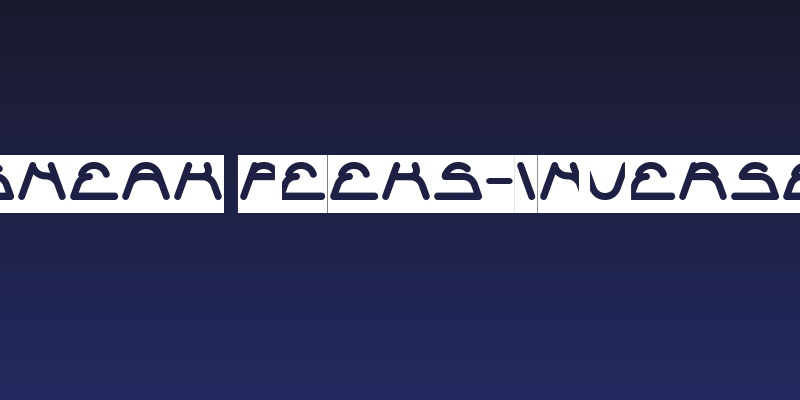 Sneak Peeks-Inverse Social Header