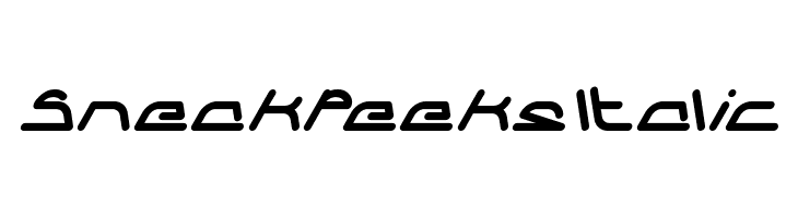 Sneak Peeks Italic  les polices de caractères gratuit tlcharger