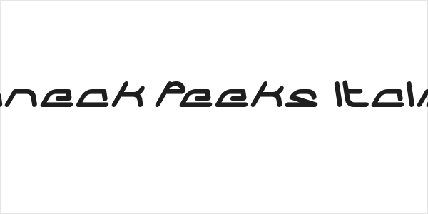 Sneak Peeks Italic Logo