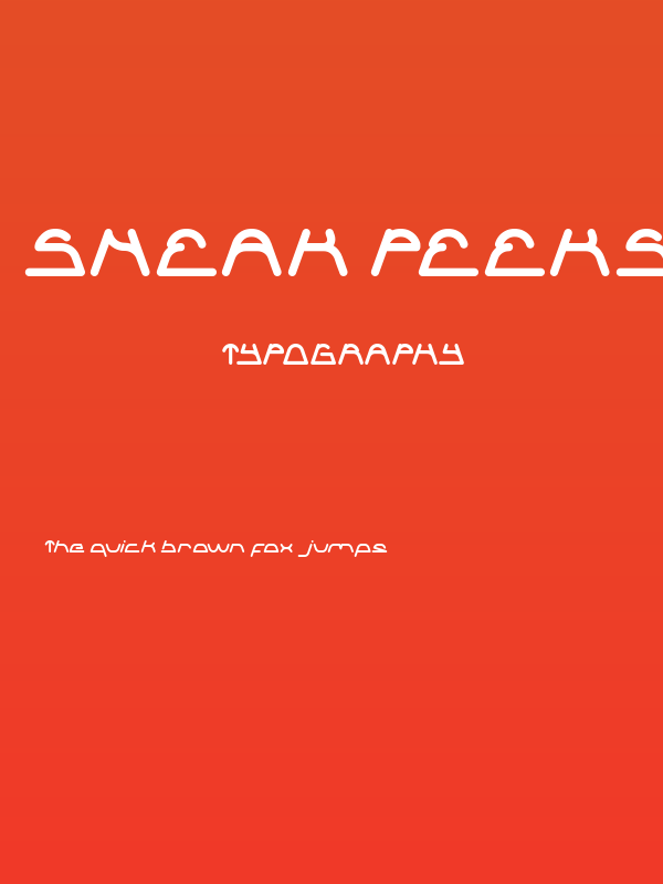 Sneak Peeks-Light Poster