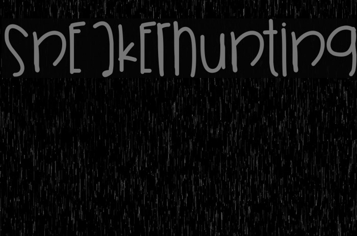 SneakerHunting Font examples