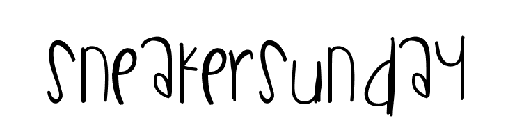 SneakerSunday  font caratteri gratis