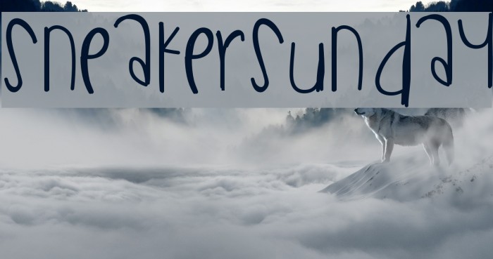 SneakerSunday Font examples