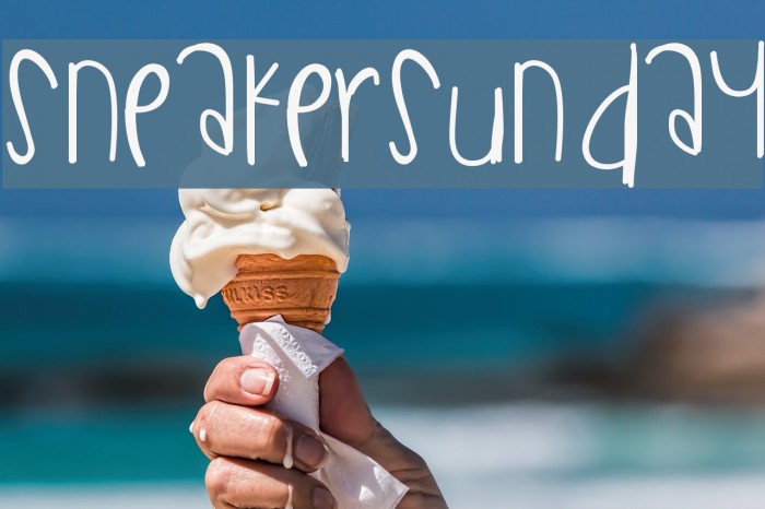 SneakerSunday Font examples