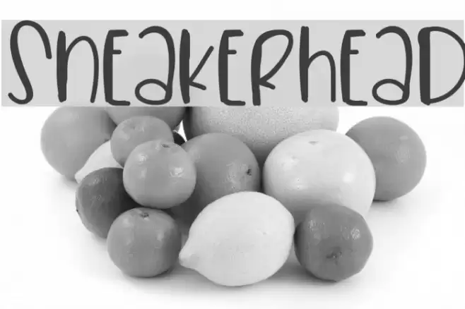 Sneakerhead Font examples