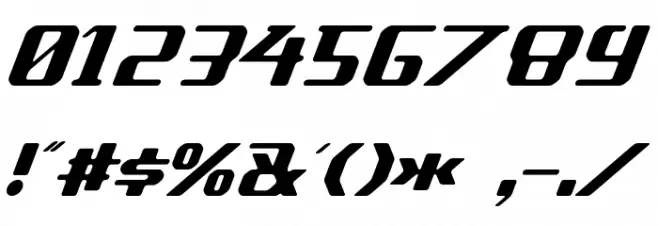 Sneakout Font OTHER CHARS