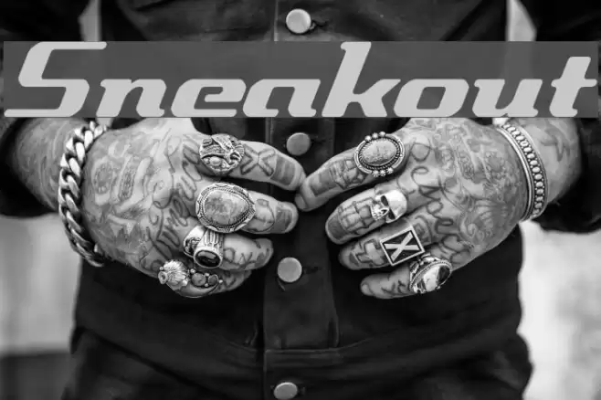 Sneakout Font examples