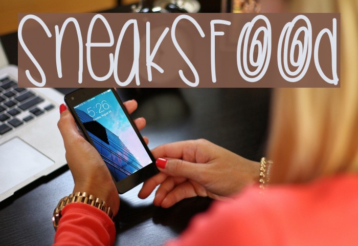 Sneaksfood Font examples