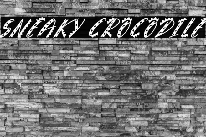 Sneaky Crocodile Font examples