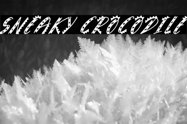 Sneaky Crocodile Font examples