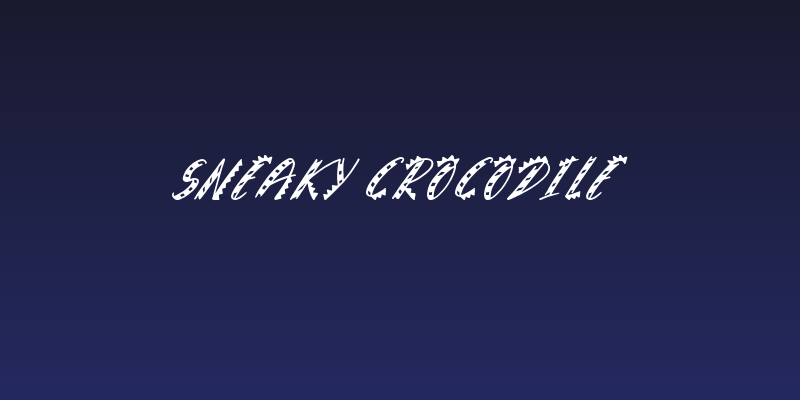 Sneaky Crocodile Social Header